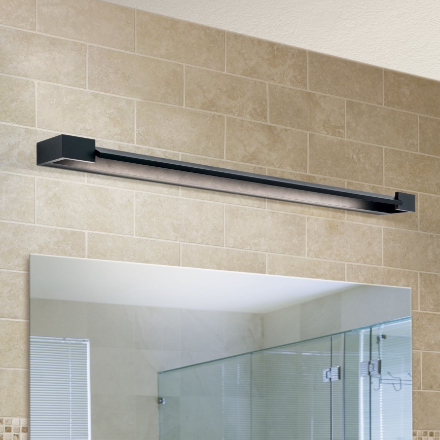 LED Badkamer spiegelverlichting MARILYN LED/24W/230V 90 cm IP44 zwart