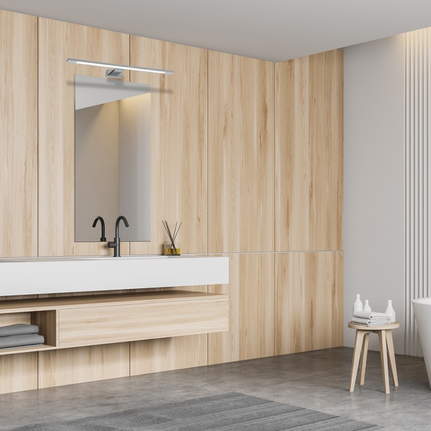 LED Badkamer spiegelverlichting SHINE LED/12W/230V IP44 glanzend chroom