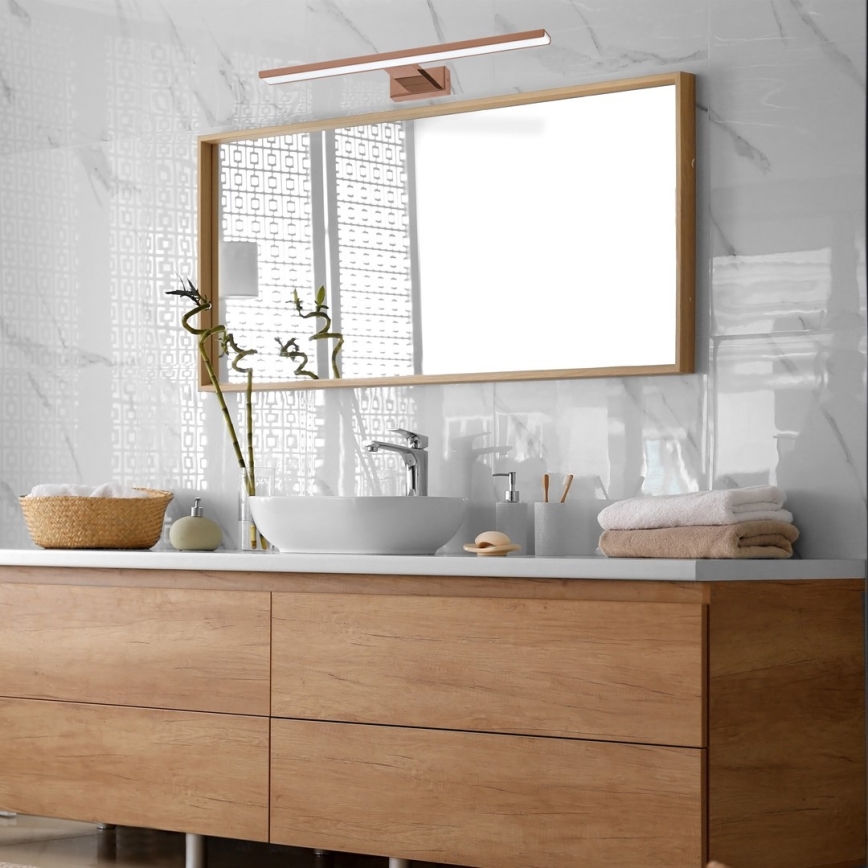 LED Badkamer spiegelverlichting SHINE LED/13,8W/230V IP44 Roségoud