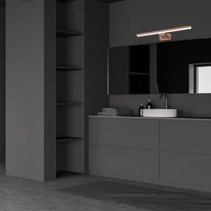 LED Badkamer spiegelverlichting SHINE LED/13,8W/230V IP44 Roségoud