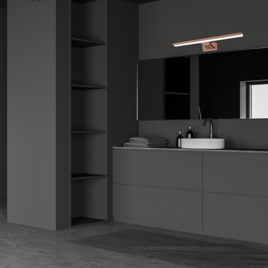 LED Badkamer spiegelverlichting SHINE LED/13,8W/230V IP44 Roségoud