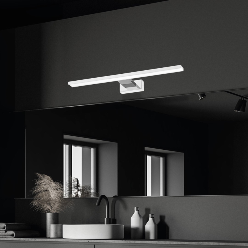 LED Badkamer spiegelverlichting SHINE LED/13,8W/230V IP44 wit/glanzend chroom