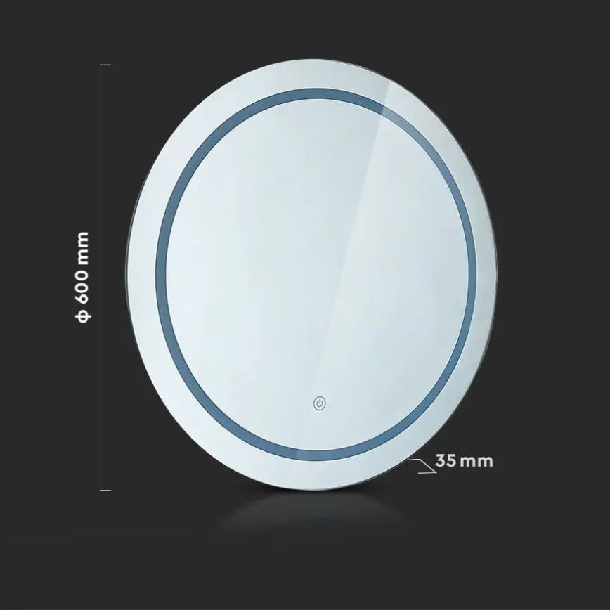 LED Badkamer verwarmde spiegel met achtergrondverlichting LED/25W/230V IP44 3000K/4000K/6400K