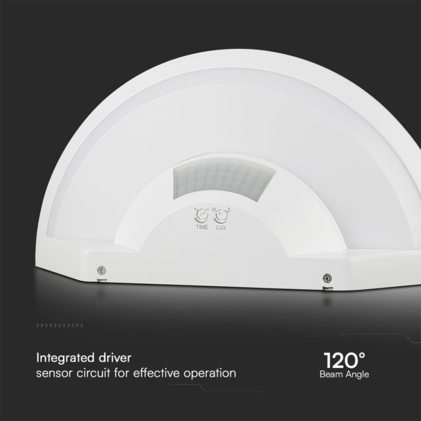 LED Badkamer wandlamp met sensor SAMSUNG CHIP LED/10W/230V 4000K IP54 wit