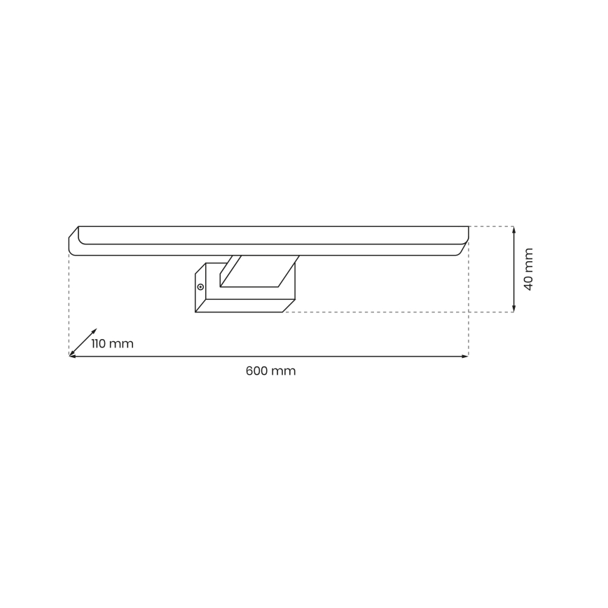 LED Badkamer wandverlichting SHINE 1xLED/13,8W/230V IP44