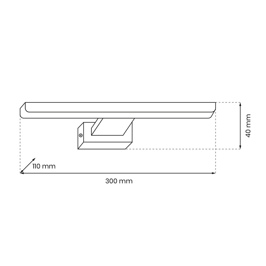 LED Badkamer wandverlichting SHINE 1xLED/7W/230V IP44