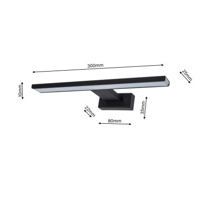 LED Badkamer wandverlichting SHINE 1xLED/7W/230V IP44