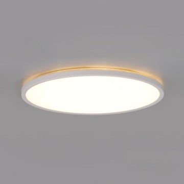 LED Badkamerlamp met bewegings- en schemersensor NIVERA LED/32W/230V IP54 3000/4000/6000K diameter 42 cm wit + afstandsbediening
