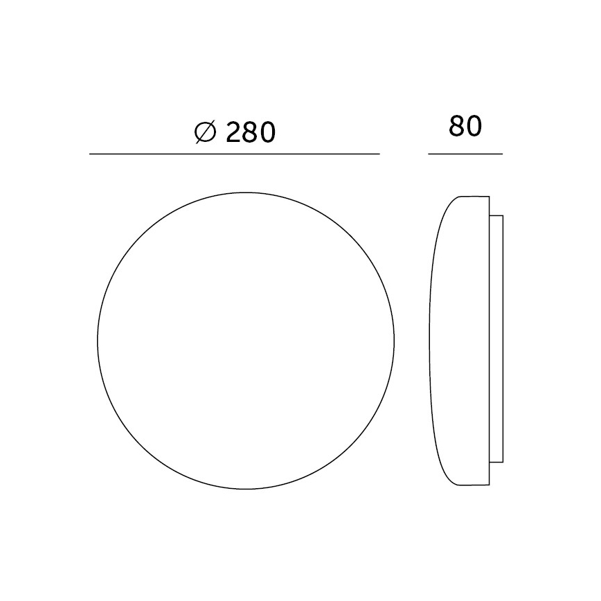 LED Badkamer plafondlamp met sensor SOFI LX LED/13W/230V IP44 Ø 28 cm