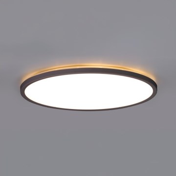 LED Badkamerplafondlamp NIVERA LED/12W/230V IP54 3000/4000/6000K Ø 22,5 cm zwart
