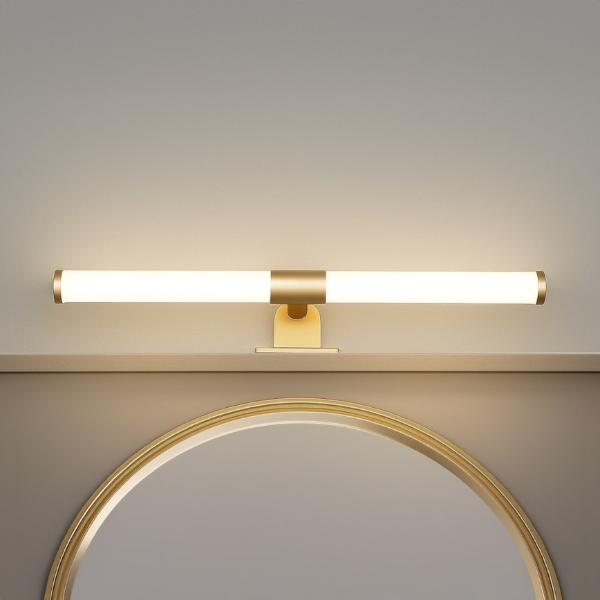 LED badkamerspiegelverlichting 2-in-1 APA LED/6W/230V 40 cm IP44 goudkleurig