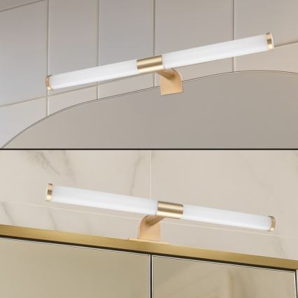 LED badkamerspiegelverlichting 2-in-1 APA LED/6W/230V 40 cm IP44 goudkleurig