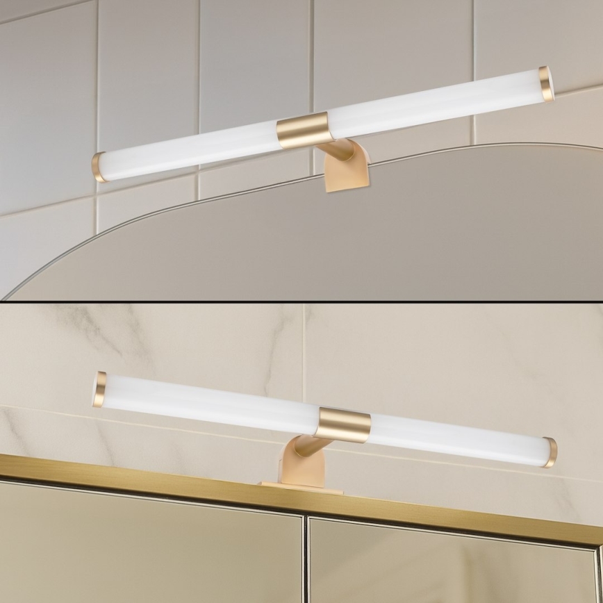 LED badkamerspiegelverlichting 2-in-1 APA LED/6W/230V 40 cm IP44 goudkleurig