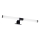 LED badkamerspiegelverlichting 2-in-1 APA LED/6W/230V 40 cm IP44 zwart