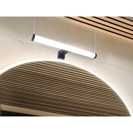 LED badkamerspiegelverlichting LED/8W/230V 30 cm IP44 zwart