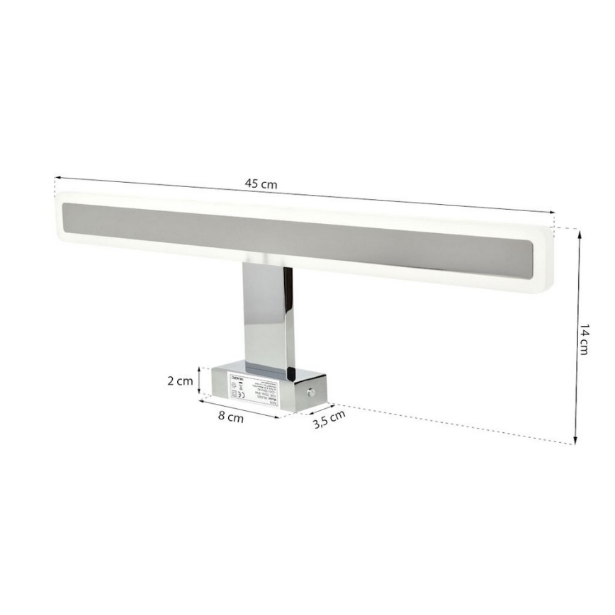 LED Badkamerverlichting Spiegel RAIN LED/10W/230V IP44