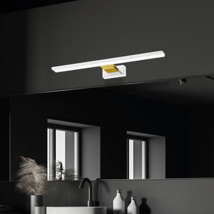 LED Badkamerverlichting Spiegel SHINE LED/13,8W/230V IP44 wit/goud