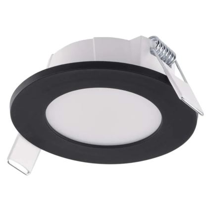 LED Badkamer inbouwspot LORI LED/4,5W/230V IP65 2700/4000K Ø 8,5 cm zwart