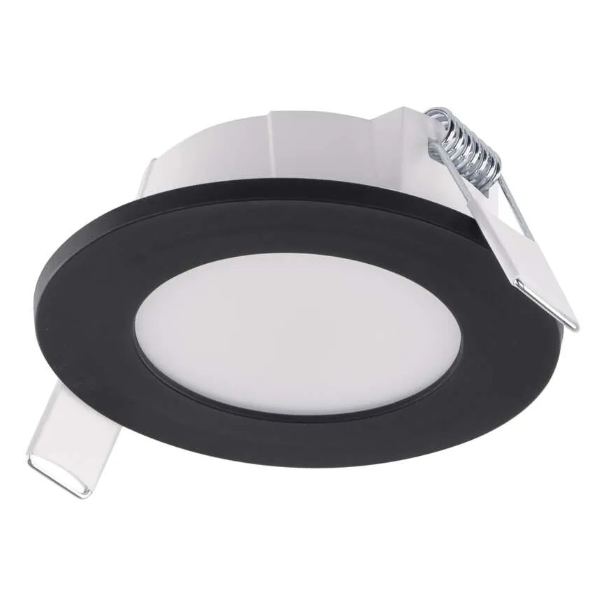 LED Badkamer inbouwspot LORI LED/4,5W/230V IP65 2700/4000K Ø 8,5 cm zwart