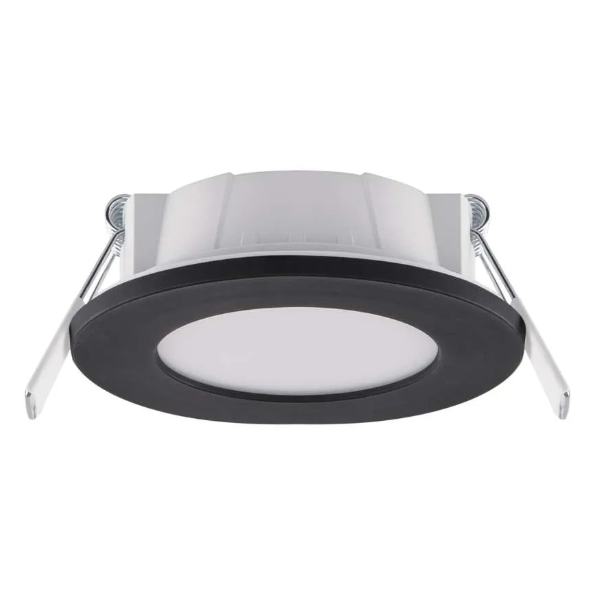 LED Badkamer inbouwspot LORI LED/4,5W/230V IP65 2700/4000K Ø 8,5 cm zwart