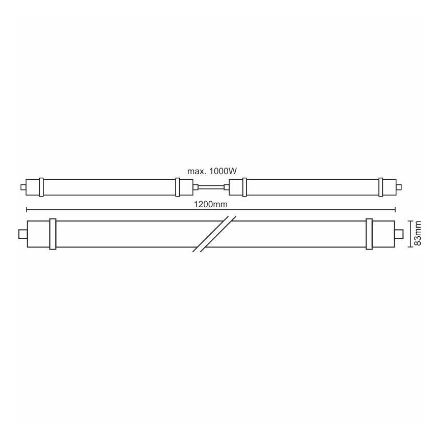 LED Bedrijfsverlichting met sensor LED/40W/180-265V IP65 4000K