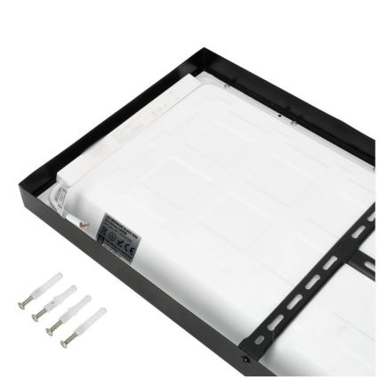 LED Bevestigd Lichtpaneel BRISBANE LED/36W/230V 4000K 29,5x119 cm zwart