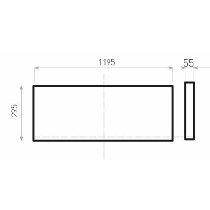 LED Bevestigd lichtpaneel ILLY II UGR LED/46W/230V