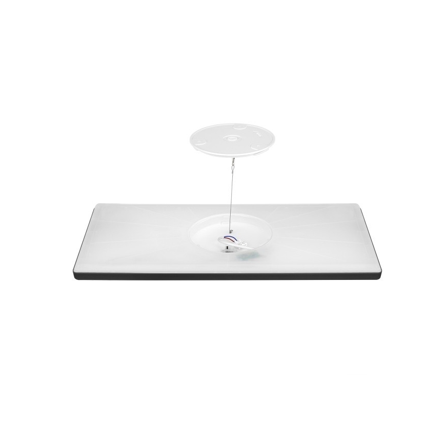 LED Bevestigd lichtpaneel NIVERA LED/32W/230V IP54 3000/4000/6000K 29,5x59,5 cm zwart