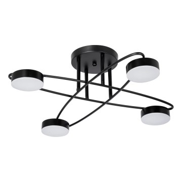 LED Bevestigde Hanglamp 4xLED/7W/230V zwart