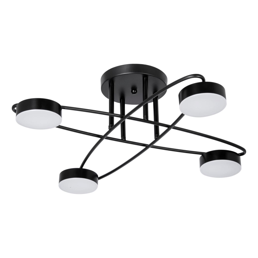 LED Bevestigde Hanglamp 4xLED/7W/230V zwart