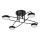 LED Bevestigde Hanglamp 4xLED/7W/230V zwart