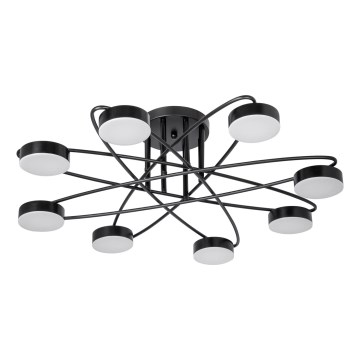 LED Bevestigde Hanglamp 8xLED/7W/230V zwart