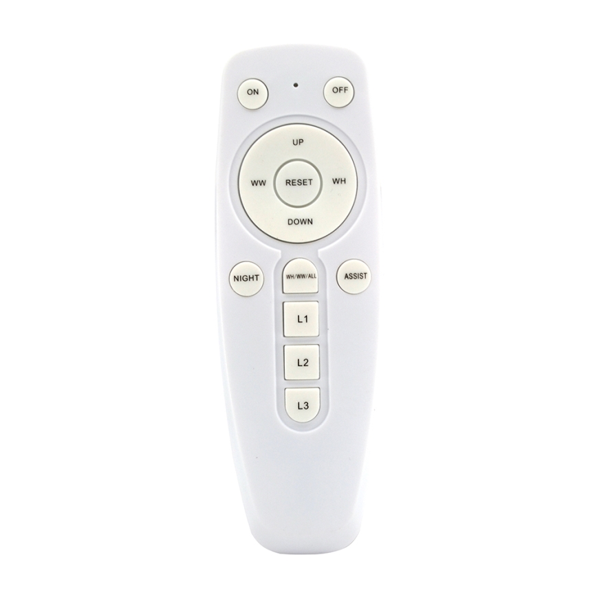 Dimbare LED bevestigde hanglamp SIENA LED/72W/230V wit + afstandsbediening