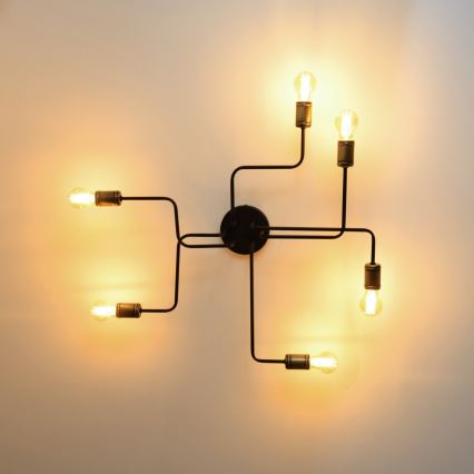 LED Bevestigde Hanglamp TUBE 6xE27/15W/230V