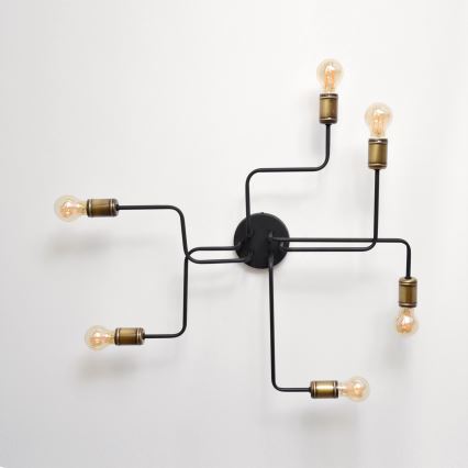LED Bevestigde Hanglamp TUBE 6xE27/15W/230V