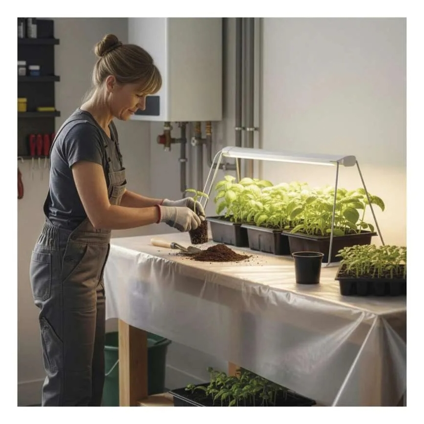 LED-binnengroeilamp voor planten GROW LED/15W/230V