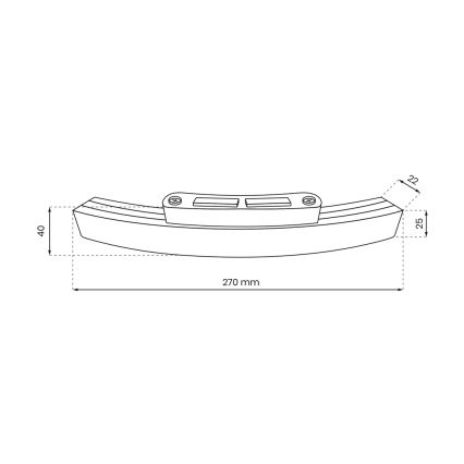 LED Bron MAGNETIC TRACK 100W/48V voor Ø 90 cm zwart