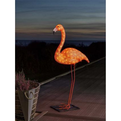 LED Buiten decoratie FLAMINGO 96xLED/230V/24V IP44