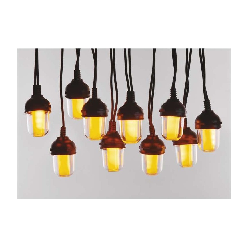 LED buiten decoratieve lichtslinger 100xLED/9,5m IP44