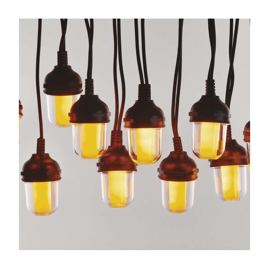 LED buiten decoratieve lichtslinger 100xLED/9,5m IP44