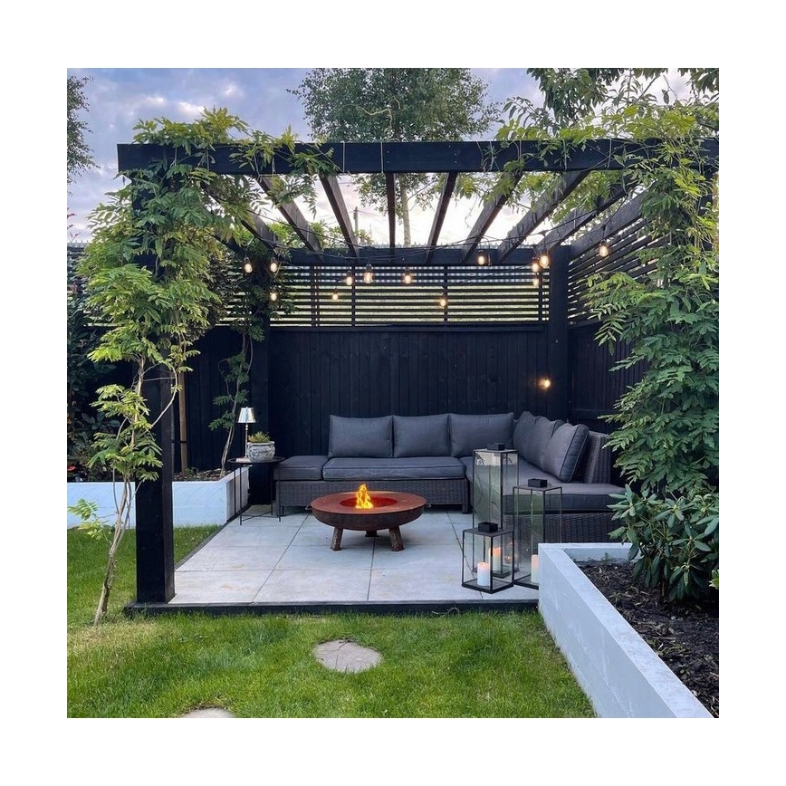 LED buiten decoratieve lichtsnoer 20xE27/1W/230V 20,94 m IP44 zwart