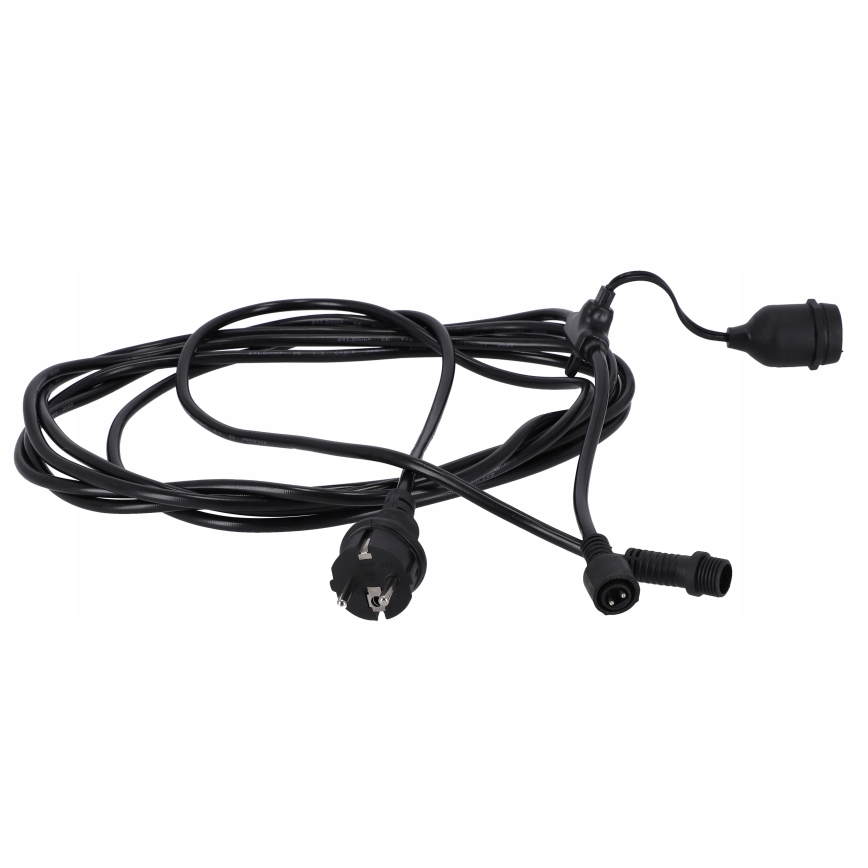 LED buiten decoratieve lichtsnoer 20xE27/1W/230V 20,94 m IP44 zwart