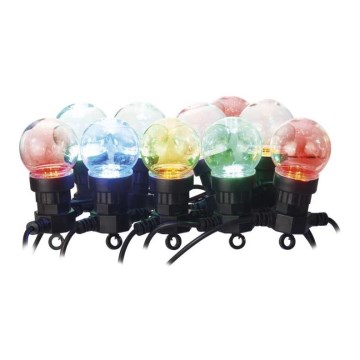 LED buiten decoratieve lichtsnoer 50xLED/10m IP44 transparant