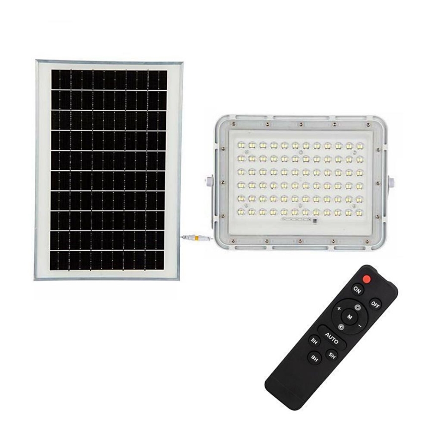 LED Buiten dimbaar zonne- Schijnwerper LED/15W/3,2V IP65 6400K wit + afstandsbediening