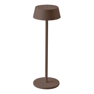 LED Buiten Dimbare Touch Oplaadbare Tafellamp LED/2W/5V 4400 mAh IP54 Bruin
