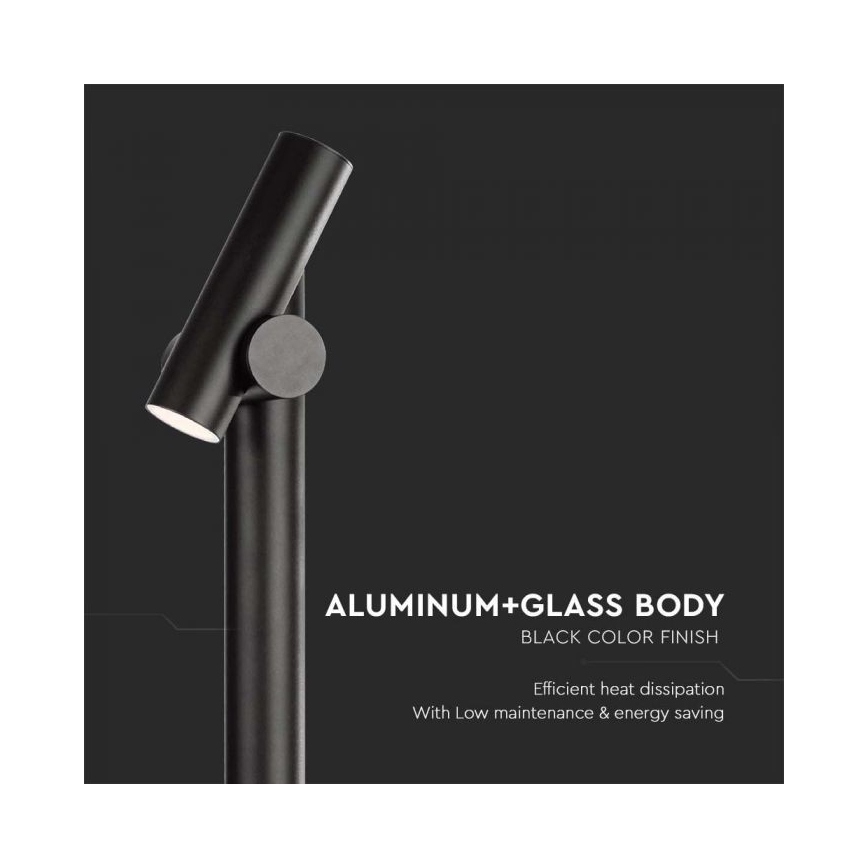 LED Buiten flexible lamp LED/4W/230V 3000K IP44 100 cm zwart