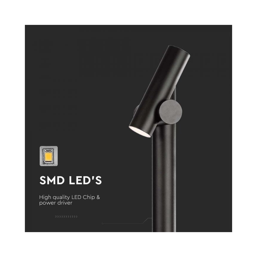 LED Buiten flexible lamp LED/4W/230V 4000K IP44 100 cm zwart