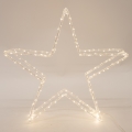 LED buiten kerstdecoratie 120xLED/2,1W/230V IP44 warm wit ster 46 cm