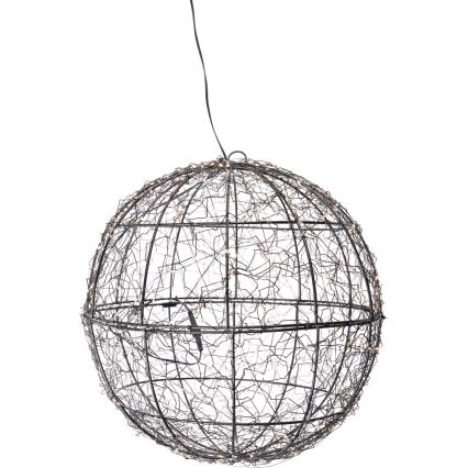LED buiten kerstdecoratie 500xLED/230V Ø 35 cm IP44 warm wit bol/zwart