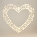 LED Buiten kerstdecoratie 500xLED/6W/230V 36 cm IP44 warm wit hart/wit
